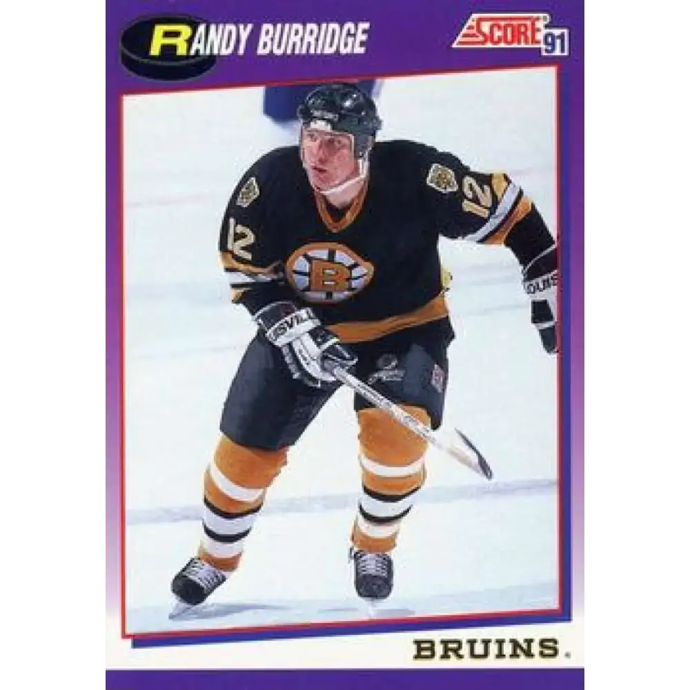1991-92 Score American #102 Randy Burridge NM-MT Boston Bruins Hockey Card - Hockey Card Single