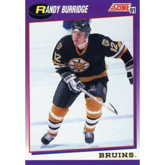 1991-92 Score American #102 Randy Burridge NM-MT Boston Bruins Hockey Card