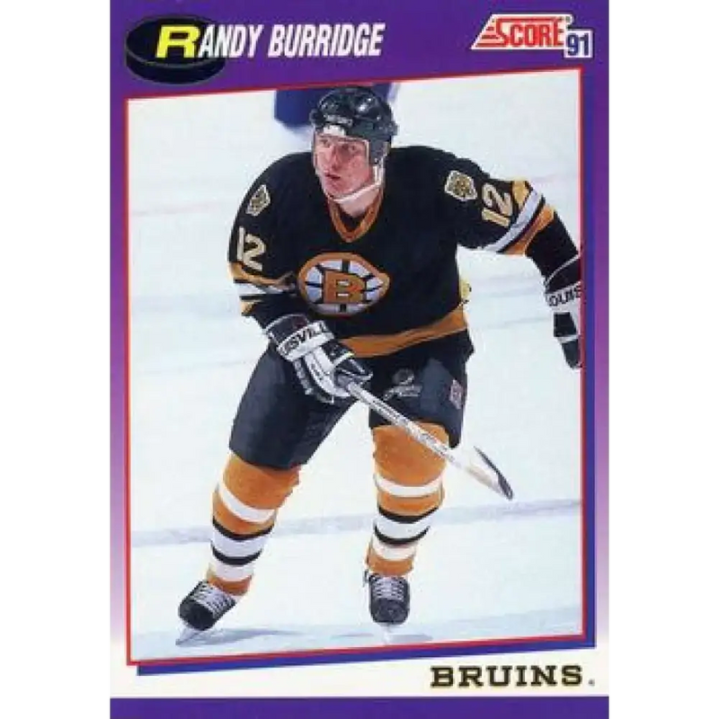 1991-92 Score American #102 Randy Burridge NM-MT Boston Bruins Hockey Card - Hockey Card Single
