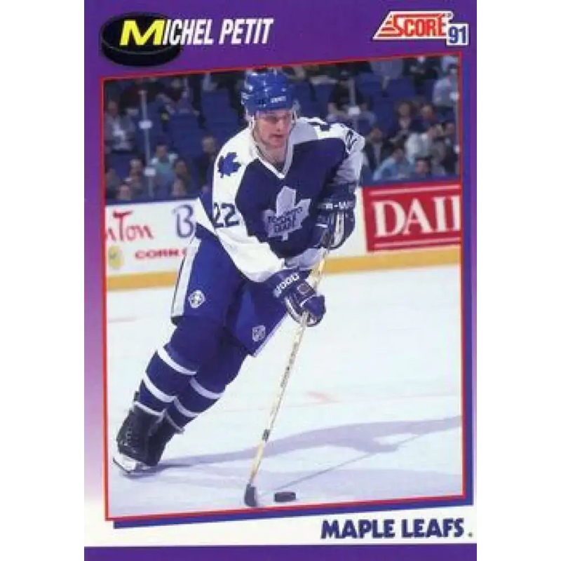 1991-92 Score American #103 Michel Petit NM-MT Toronto Maple Leafs Hockey Card
