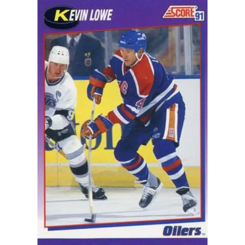 1991-92 Score American #109 Kevin Lowe NM-MT Edmonton Oilers Hockey Card - Hockey Card Single