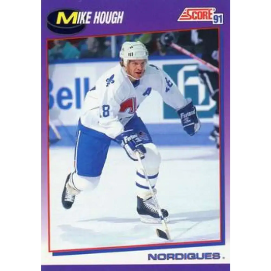 1991-92 Score American #112 Mike Hough NM-MT Quebec Nordiques Hockey Card - Hockey Card Single