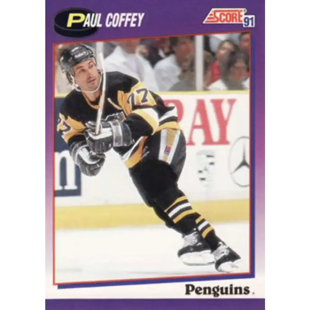 1991-92 Score American #115 Paul Coffey NM-MT Pittsburgh Penguins Hockey Card - Hockey Card Single