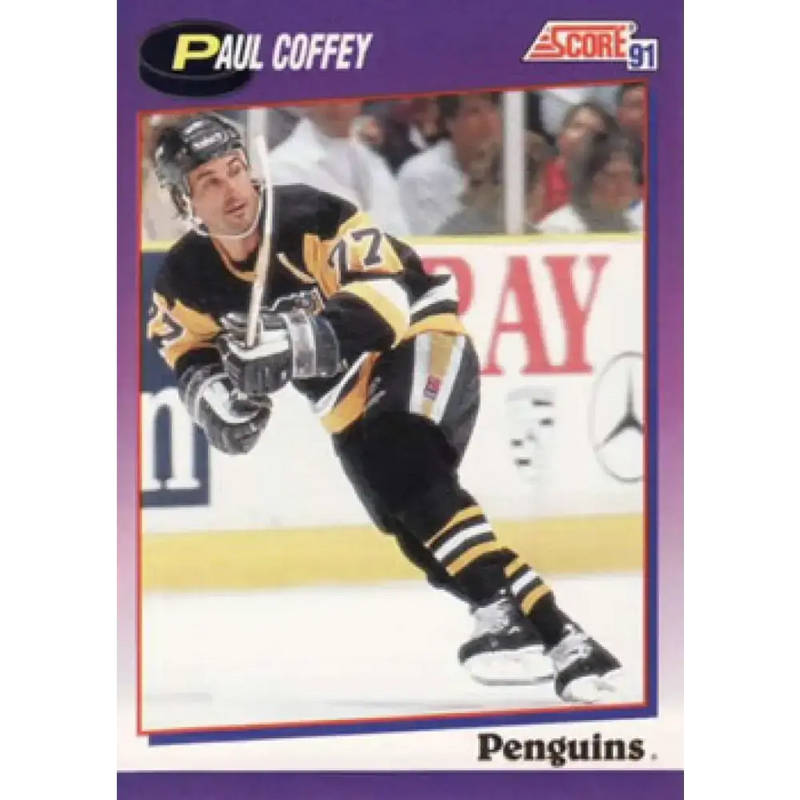 1991-92 Score American #115 Paul Coffey NM-MT Pittsburgh Penguins Hockey Card - Hockey Card Single