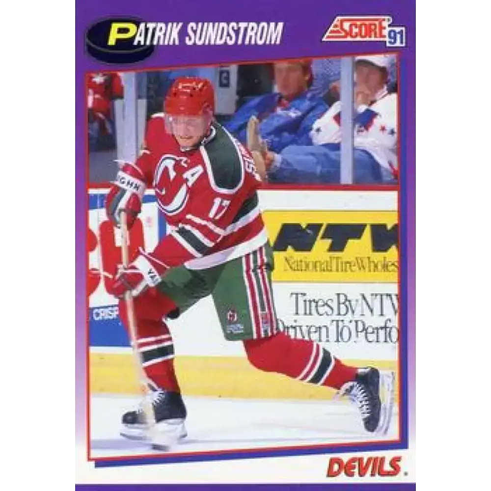 1991-92 Score American #117 Patrik Sundstrom NM-MT New Jersey Devils Hockey Card - Hockey Card Single