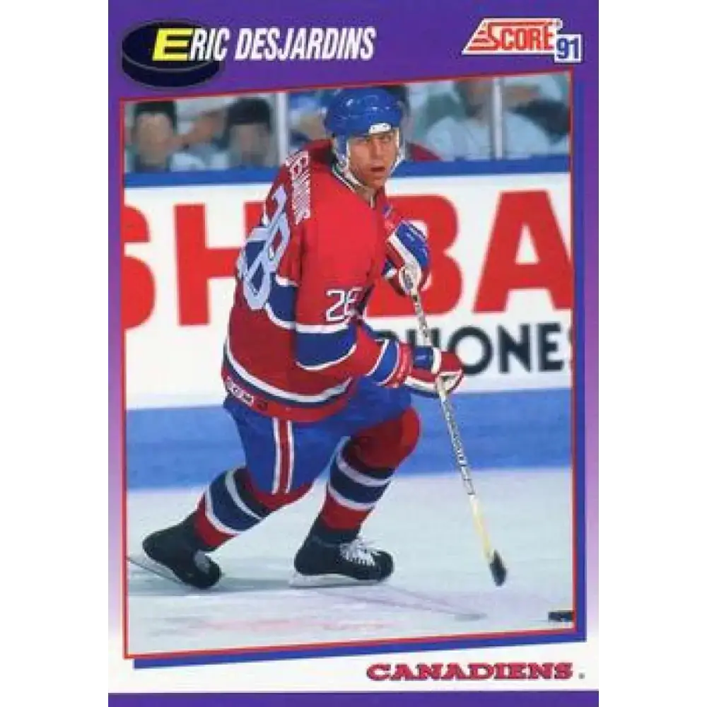 1991-92 Score American #119 Eric Desjardins NM-MT Montreal Canadiens Hockey Card - Hockey Card Single