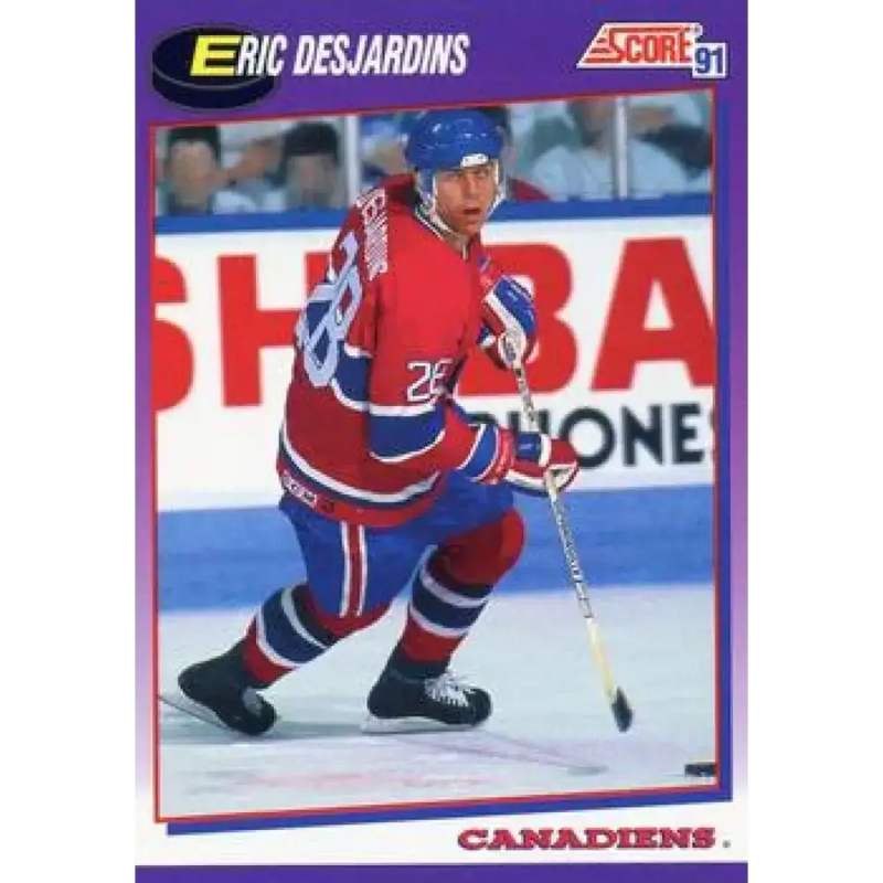 1991-92 Score American #119 Eric Desjardins NM-MT Montreal Canadiens Hockey Card - Hockey Card Single