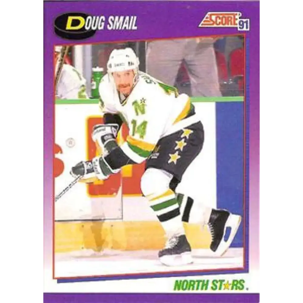 1991-92 Score American #12 Doug Smail NM-MT Minnesota North Stars Hockey Card - Hockey Card Single