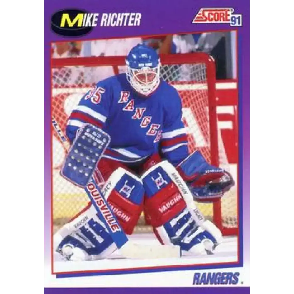 1991-92 Score American #120 Mike Richter NM-MT New York Rangers Hockey Card - Hockey Card Single