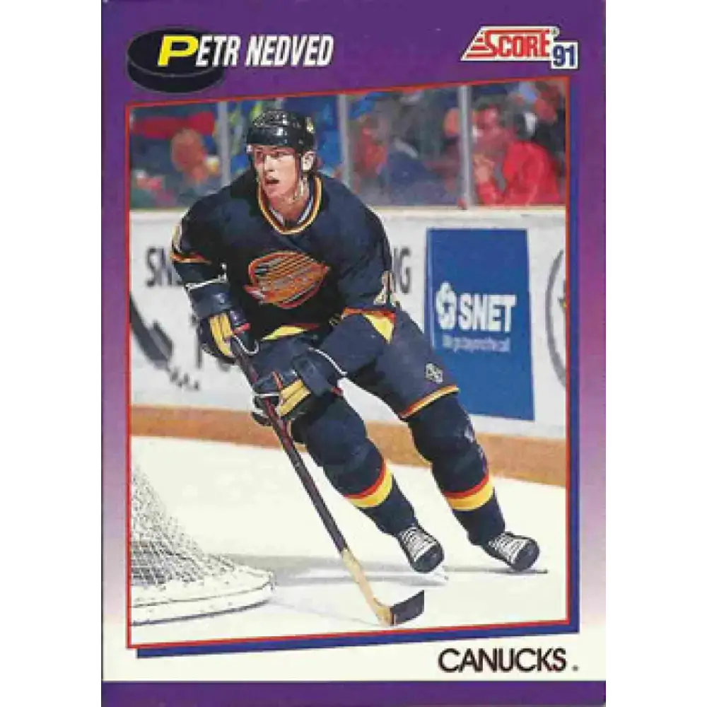 1991-92 Score American #124 Petr Nedved NM-MT Vancouver Canucks Hockey Card - Hockey Card Single