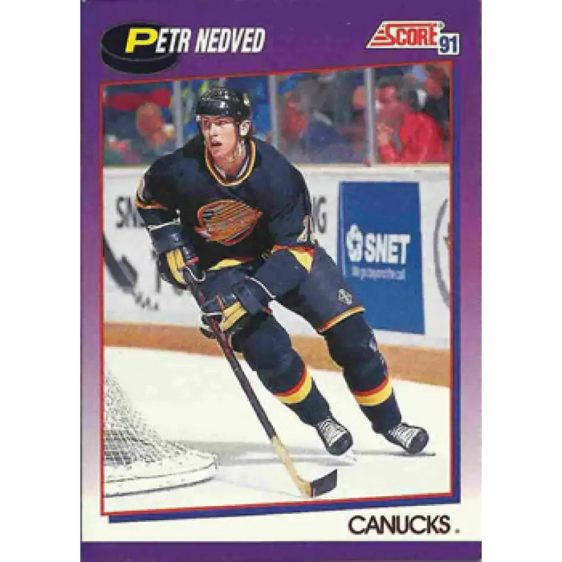 1991-92 Score American #124 Petr Nedved NM-MT Vancouver Canucks Hockey Card - Hockey Card Single