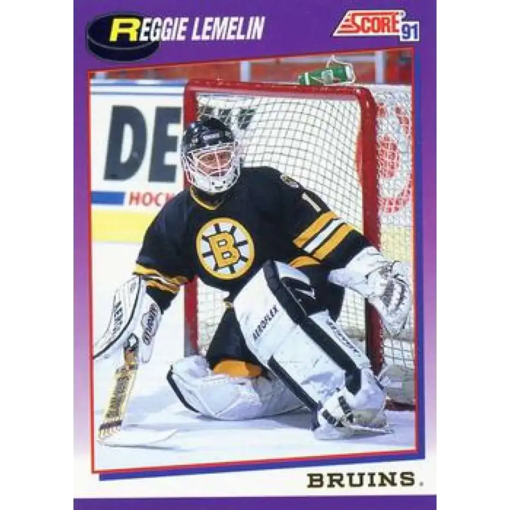 1991-92 Score American #127 Rejean Lemelin NM-MT Boston Bruins Hockey Card - Hockey Card Single