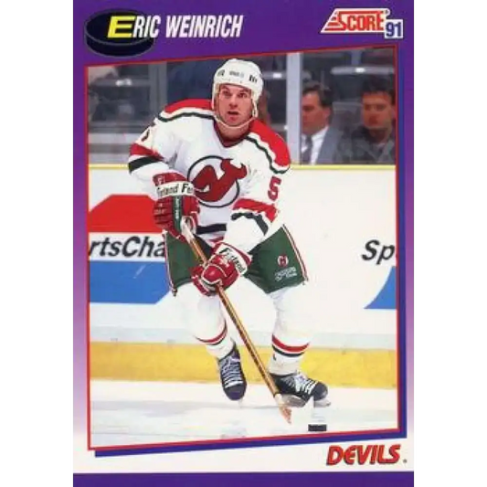 1991-92 Score American #131 Eric Weinrich NM-MT New Jersey Devils Hockey Card
