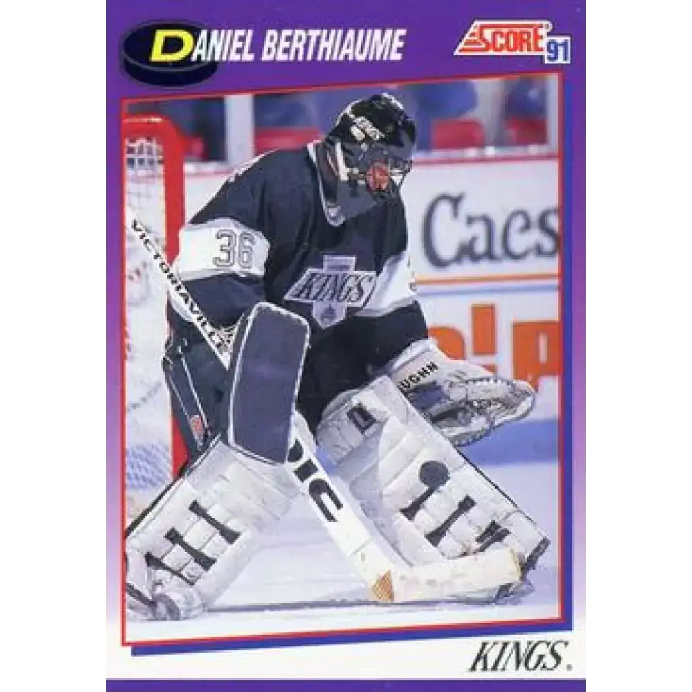 1991-92 Score American #132 Daniel Berthiaume NM-MT Los Angeles Kings Hockey Card - Hockey Card Single