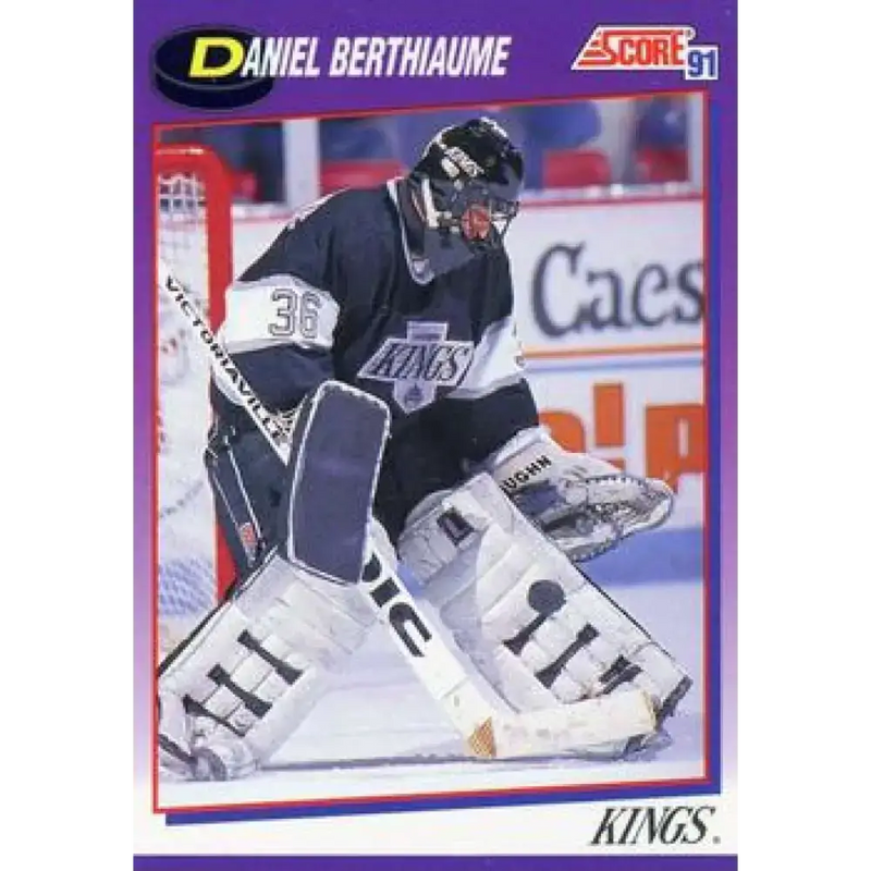 1991-92 Score American #132 Daniel Berthiaume NM-MT Los Angeles Kings Hockey Card - Hockey Card Single