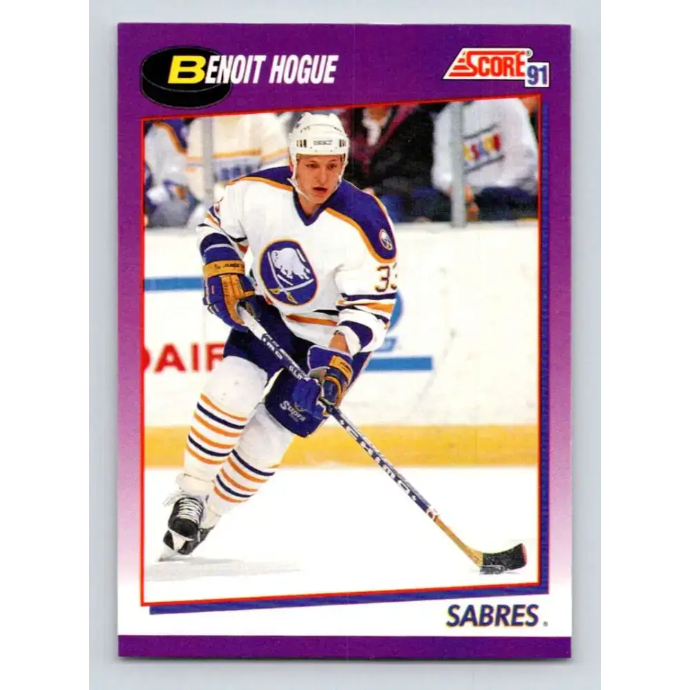 1991-92 Score American #134 Benoit Hogue NM-MT Buffalo Sabres Hockey Card - Hockey Card Single