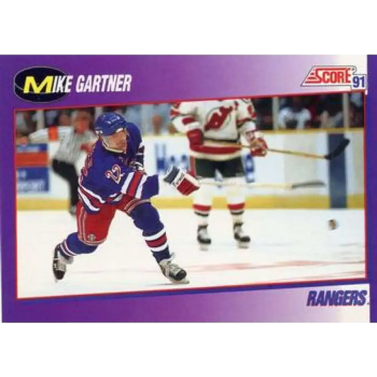 1991-92 Score American #135 Mike Gartner NM-MT New York Rangers Hockey Card