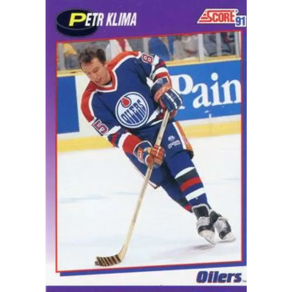 1991-92 Score American #136 Petr Klima NM-MT Edmonton Oilers Hockey Card