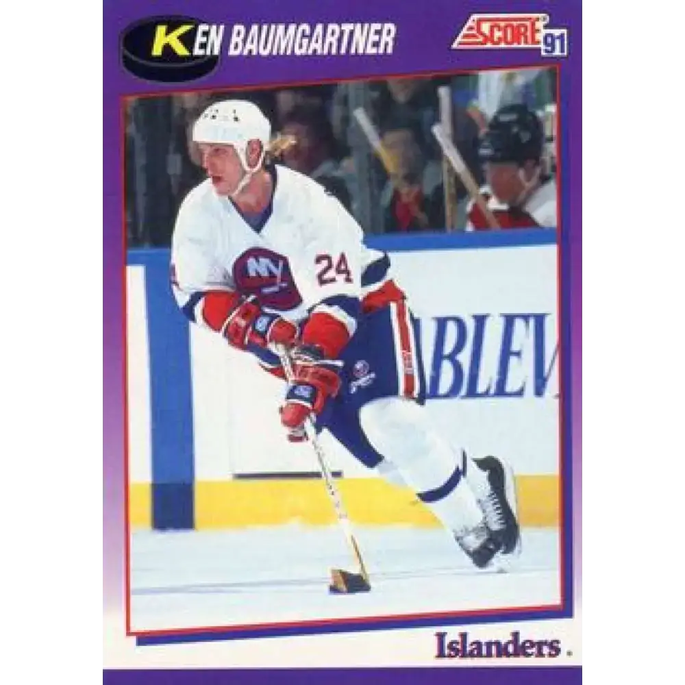 1991-92 Score American #148 Ken Baumgartner NM-MT New York Islanders Hockey Card