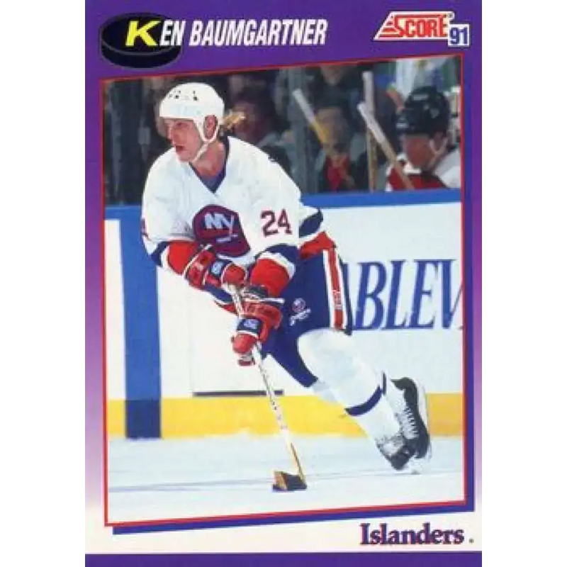 1991-92 Score American #148 Ken Baumgartner NM-MT New York Islanders Hockey Card