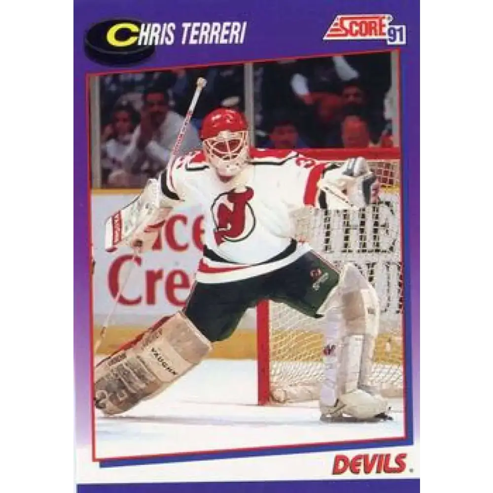 1991-92 Score American #151 Chris Terreri NM-MT New Jersey Devils Hockey Card - Hockey Card Single