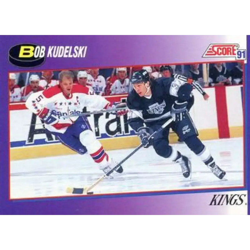 1991-92 Score American #154 Bob Kudelski NM-MT Los Angeles Kings Hockey Card - Hockey Card Single