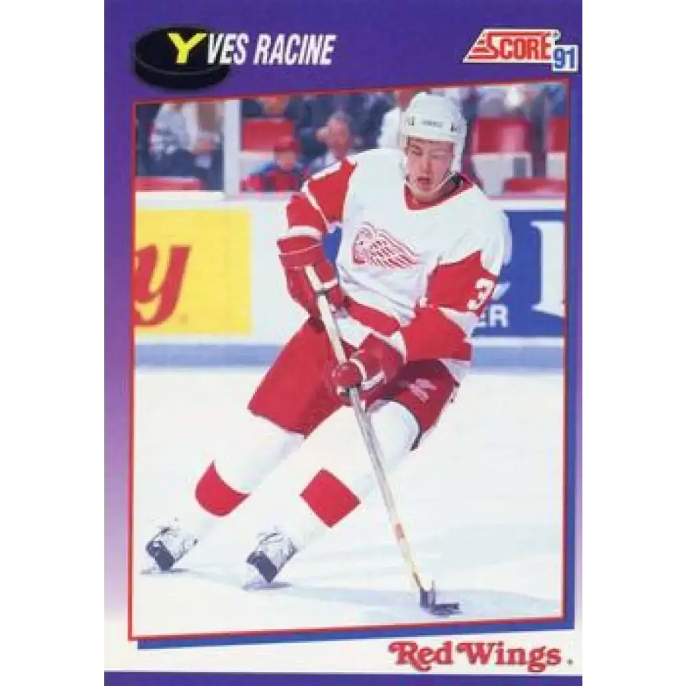 1991-92 Score American #158 Yves Racine NM-MT Detroit Red Wings Hockey Card - Hockey Card Single