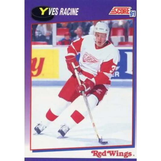 1991-92 Score American #158 Yves Racine NM-MT Detroit Red Wings Hockey Card