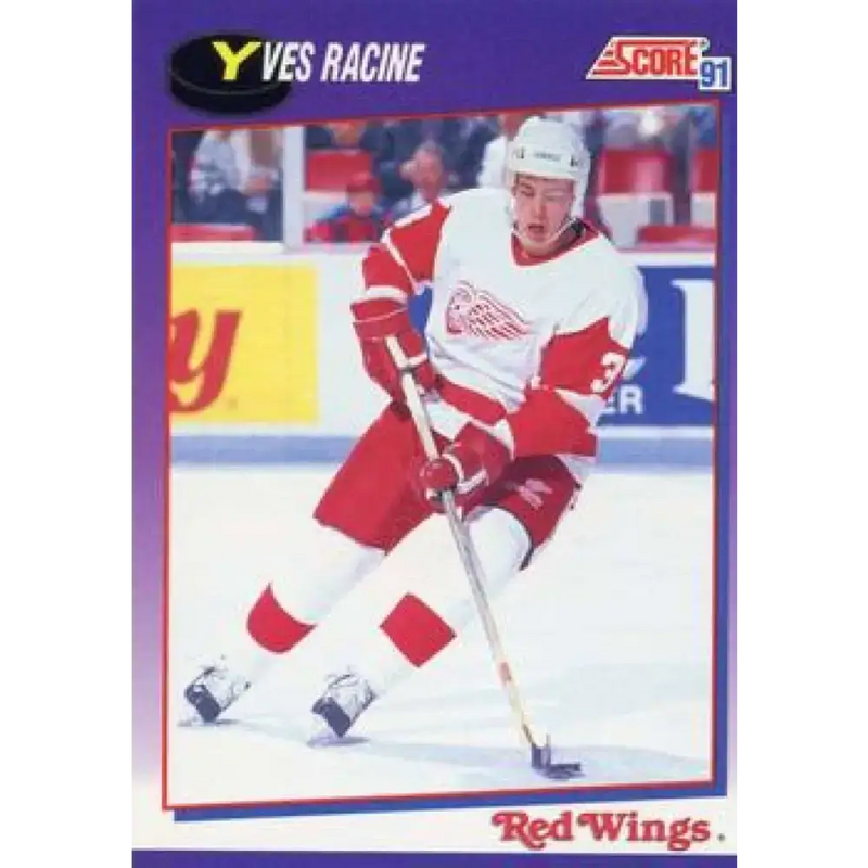 1991-92 Score American #158 Yves Racine NM-MT Detroit Red Wings Hockey Card - Hockey Card Single