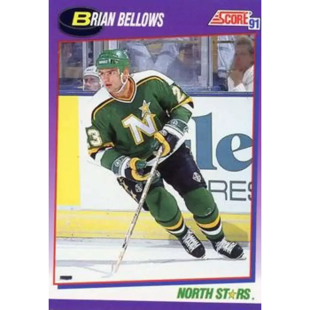 1991-92 Score American #160 Brian Bellows NM-MT Minnesota North Stars Hockey Card - Hockey Card Single