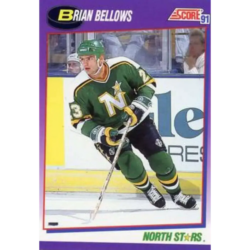 1991-92 Score American #160 Brian Bellows NM-MT Minnesota North Stars Hockey Card - Hockey Card Single