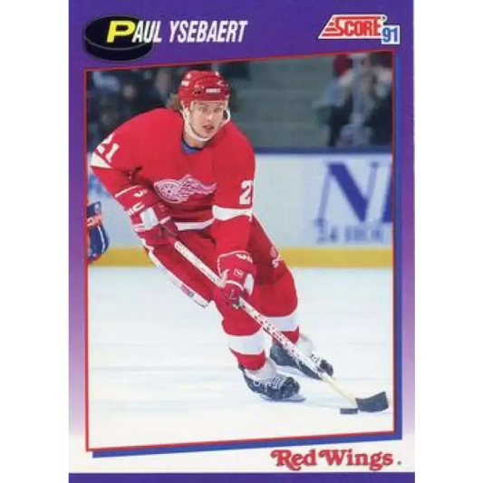 1991-92 Score American #166 Paul Ysebaert NM-MT Detroit Red Wings Hockey Card