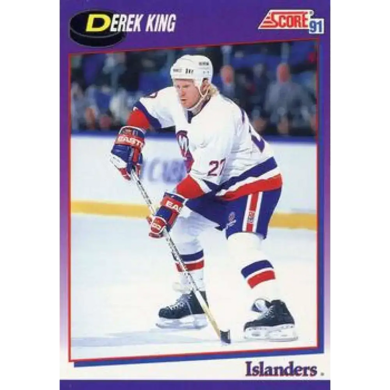 1991-92 Score American #167 Derek King NM-MT New York Islanders Hockey Card - Hockey Card Single