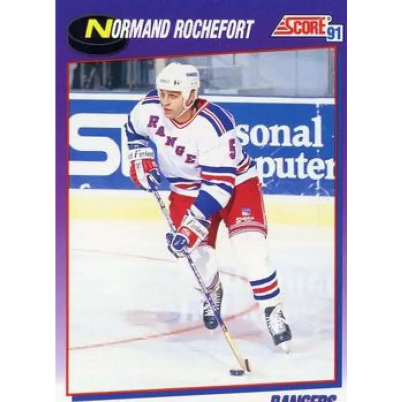1991-92 Score American #171 Normand Rochefort NM-MT New York Rangers Hockey Card - Hockey Card Single