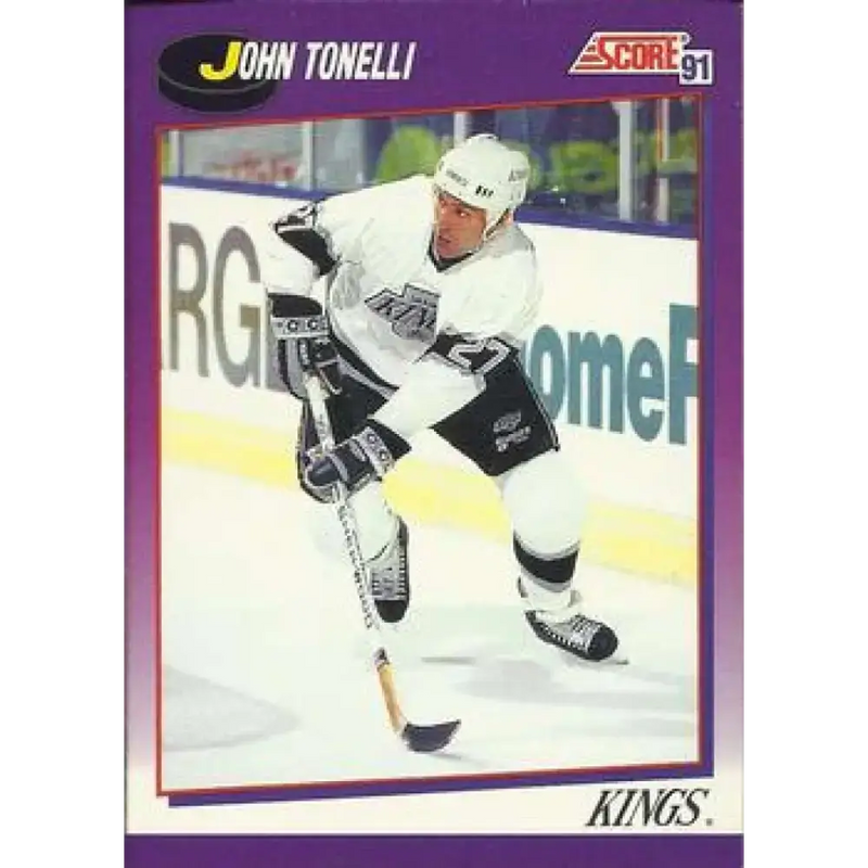 1991-92 Score American #172 John Tonelli NM-MT Los Angeles Kings Hockey Card - Hockey Card Single