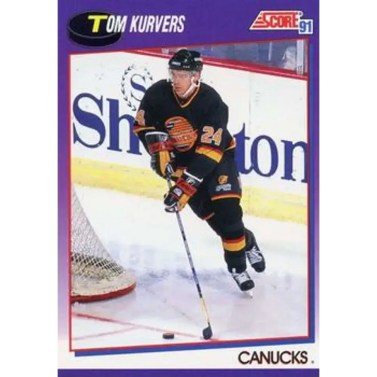 1991-92 Score American #174 Tom Kurvers NM-MT Vancouver Canucks Hockey Card