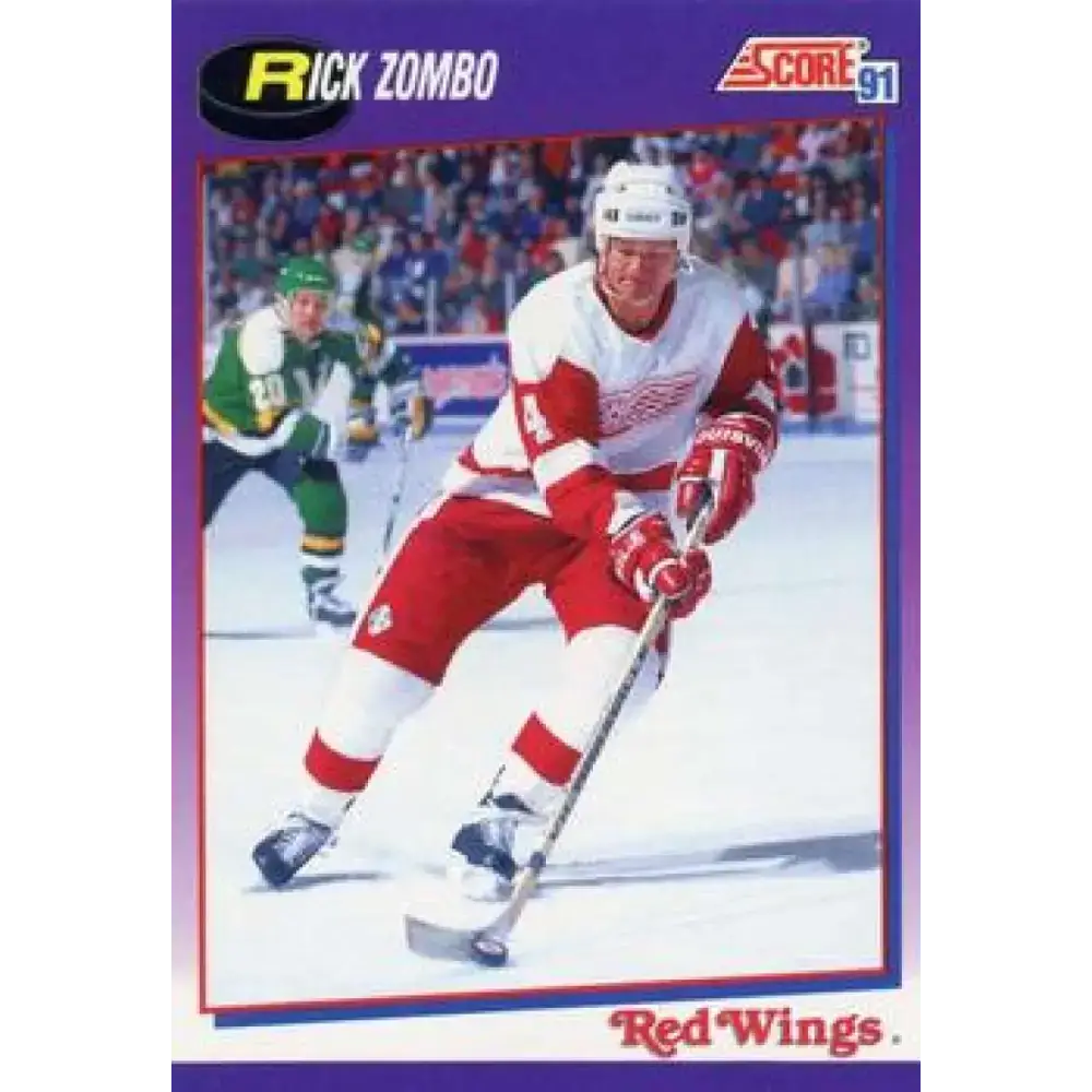 1991-92 Score American #177 Rick Zombo NM-MT Detroit Red Wings Hockey Card - Hockey Card Single