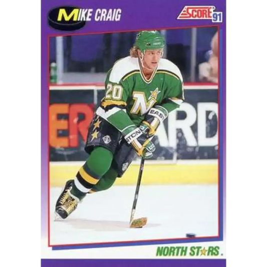 1991-92 Score American #181 Mike Craig NM-MT Minnesota North Stars Hockey Card - Hockey Card Single
