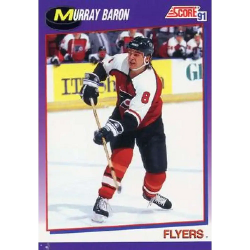 1991-92 Score American #183 Murray Baron NM-MT Philadelphia Flyers Hockey Card