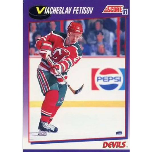 1991-92 Score American #184 Slava Fetisov NM-MT New Jersey Devils Hockey Card