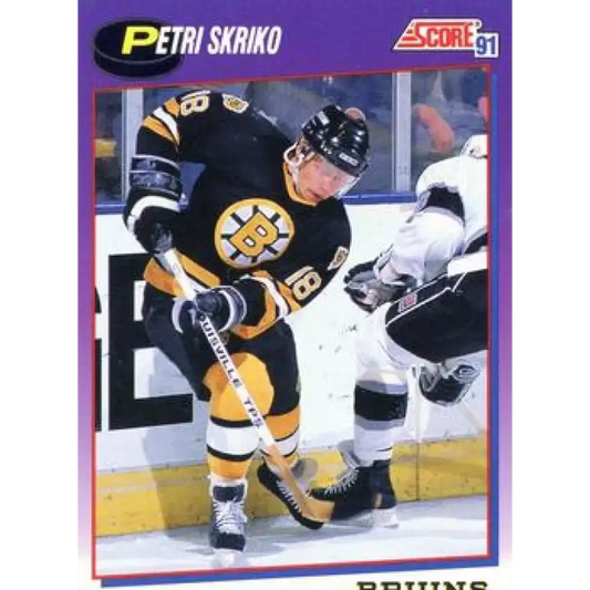 1991-92 Score American #188 Petri Skriko NM-MT Boston Bruins Hockey Card