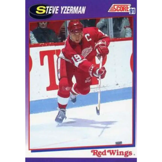 1991-92 Score American #190 Steve Yzerman NM-MT Detroit Red Wings Hockey Card