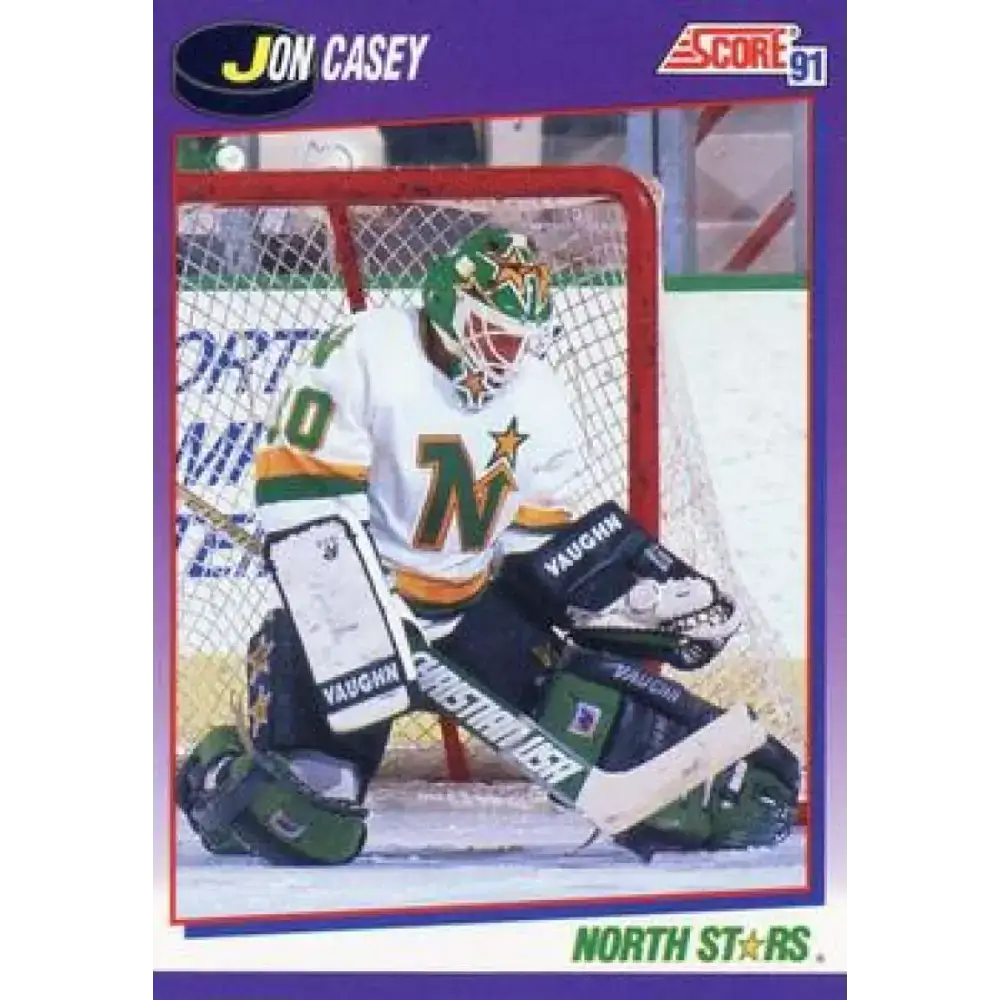 1991-92 Score American #191 Jon Casey NM-MT Minnesota North Stars Hockey Card - Hockey Card Single