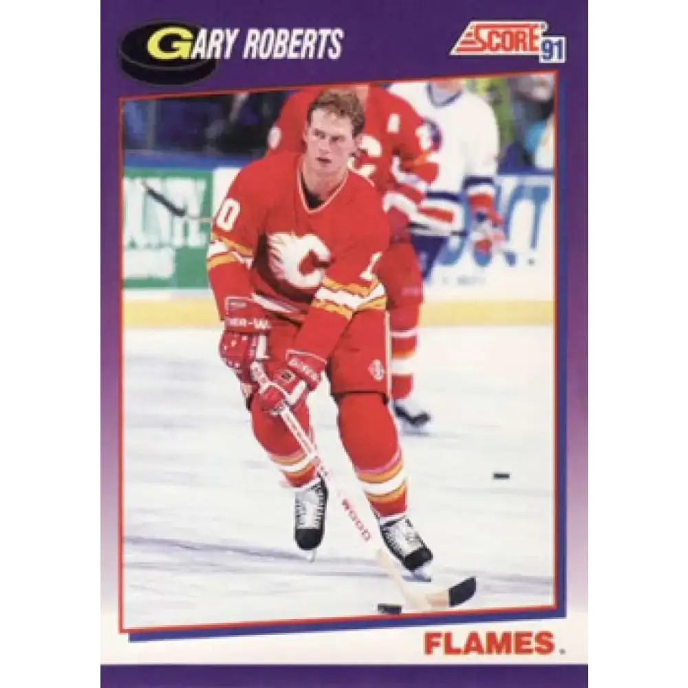 1991-92 Score American #199 Gary Roberts NM-MT Calgary Flames Hockey Card