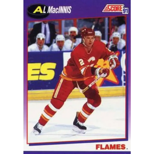 1991-92 Score American #2 Al MacInnis NM-MT Calgary Flames Hockey Card - Hockey Card Single