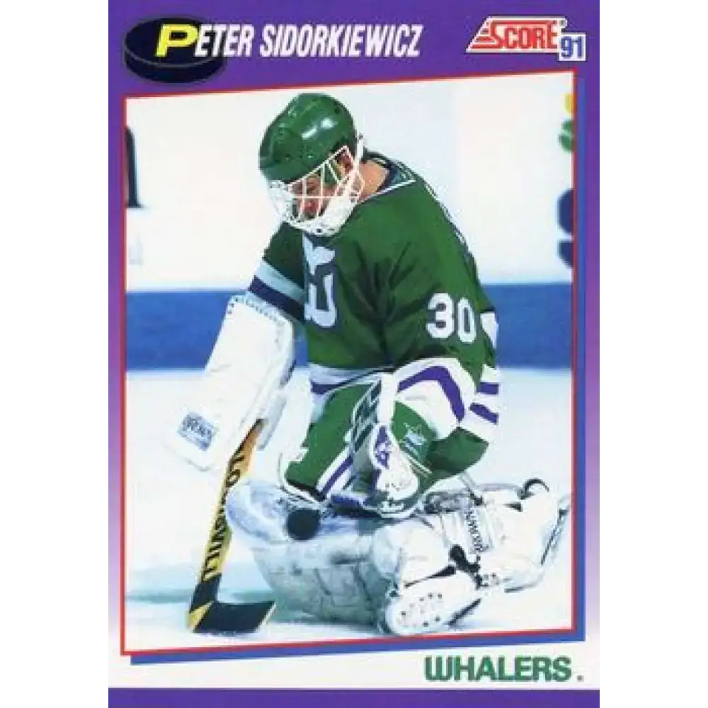 1991-92 Score American #203 Peter Sidorkiewicz NM-MT Hartford Whalers Hockey Card - Hockey Card Single