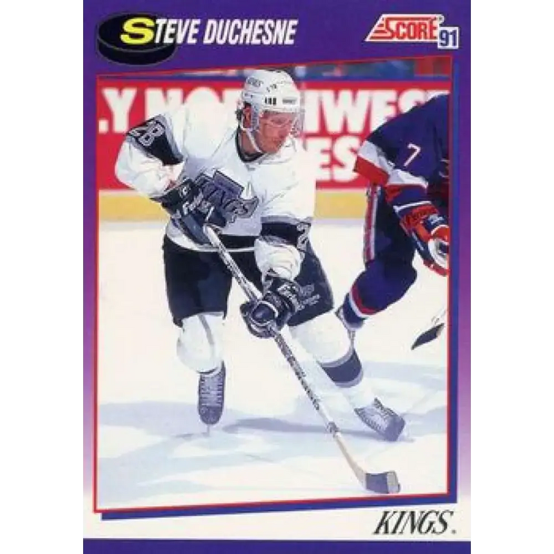 1991-92 Score American #205 Steve Duchesne NM-MT Los Angeles Kings Hockey Card - Hockey Card Single