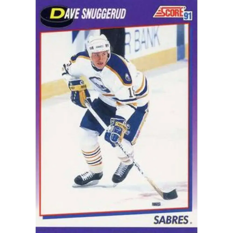 1991-92 Score American #206 Dave Snuggerud NM-MT Buffalo Sabres Hockey Card - Hockey Card Single