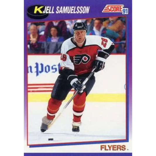 1991-92 Score American #207 Kjell Samuelsson NM-MT Philadelphia Flyers Hockey Card - Hockey Card Single