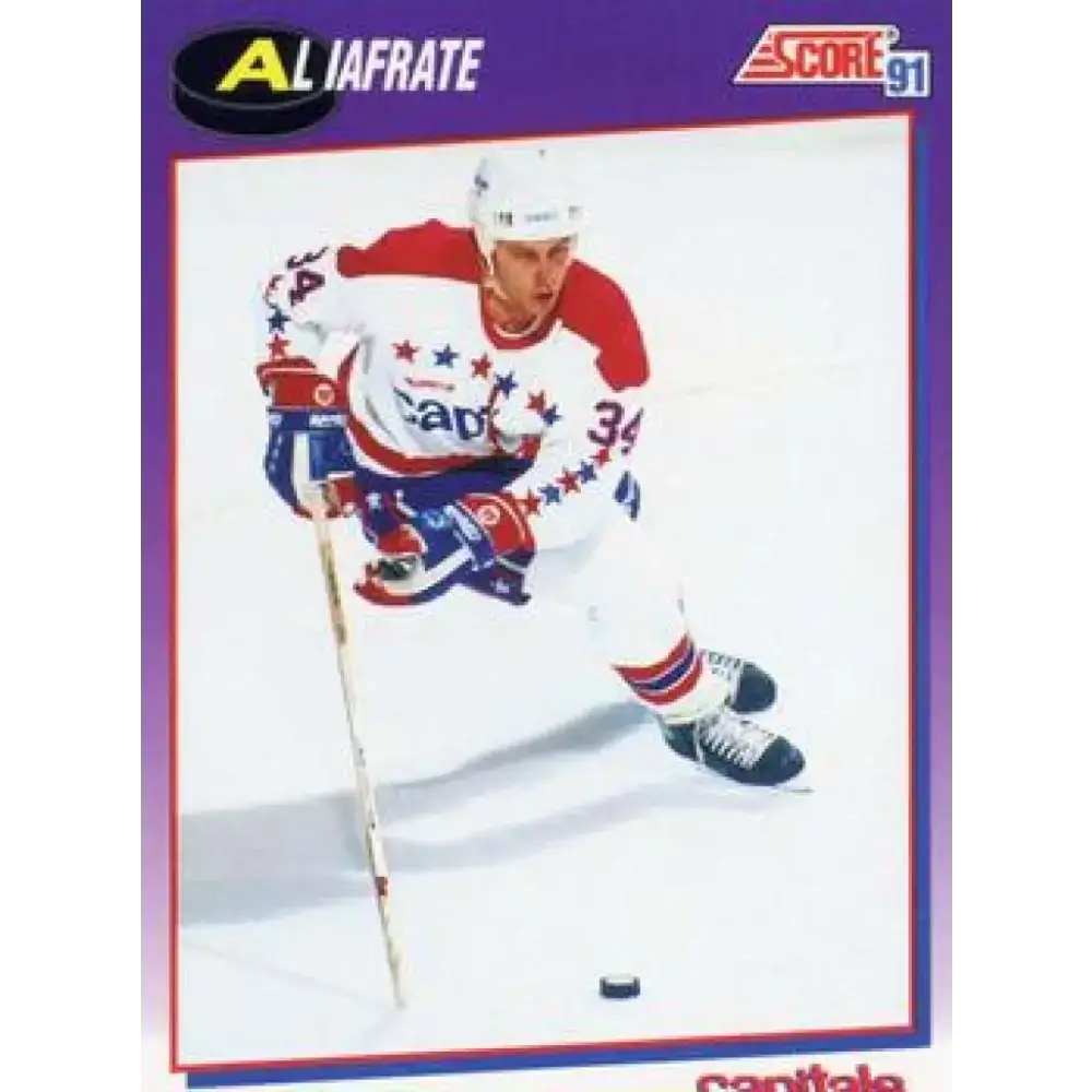 1991-92 Score American #209 Al Iafrate NM-MT Washington Capitals Hockey Card - Hockey Card Single